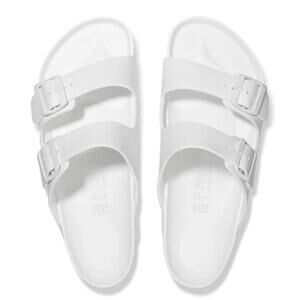 Birkenstock White Two-Strap Sandals